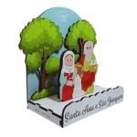 Mini Expositor em Madeira,Coleção L&L,Santa Ana e São Joaquim - Image 2