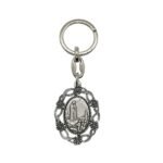 Porta-Chaves de Metal Oval c/Medalha Metalizada