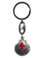 Porta-Chaves de MetalFormato  conchaDupla foto em Resina