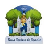 Mini Expositor em Madeira,Coleção L&L, Nossa Senhora do Sameiro