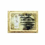 Iman em madeira folhas - Santa Maria Adelaide Deitada c/ Capela