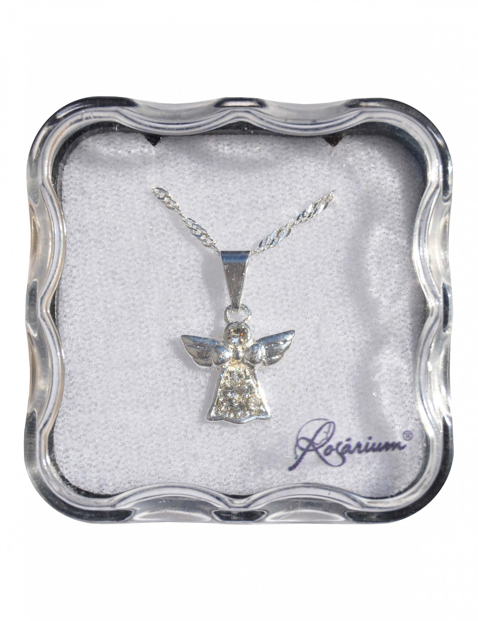 4033877995_MF_376.jpg Colar - Anjo com strassFolheado a prata - Image 1