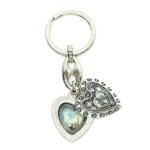 Porta Chave Metal Rendado Formato Coração, Disponível c/vários Santos - Image 2