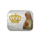 Iman Retangular c/Coroa Dourada e Nossa Senhora de Fátima