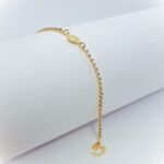 Pulseira Banhada a Ouro 18K c/Brilhantes e Medalha Nossa Senhora de Fátima - Image 2