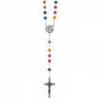 Terço de Rosas de Alpaque Acrilico Multicores 6MM - Image 2