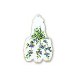 Iman em MDF c/Nossa Senhora de Fátima, pintada à mão, 9x5.50cm