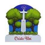 Mini Expositor em Madeira,Coleção L&L,Cristo Rei - Image 2