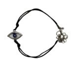Pulseira Cordel c/Formato Olho Turco