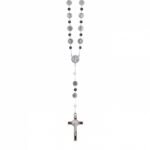 Terço de Pedra Hematite c/ S.Bento Metal 6MM