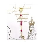 Terço Banhado a Ouro 18K Cristal 4MM c/fecho